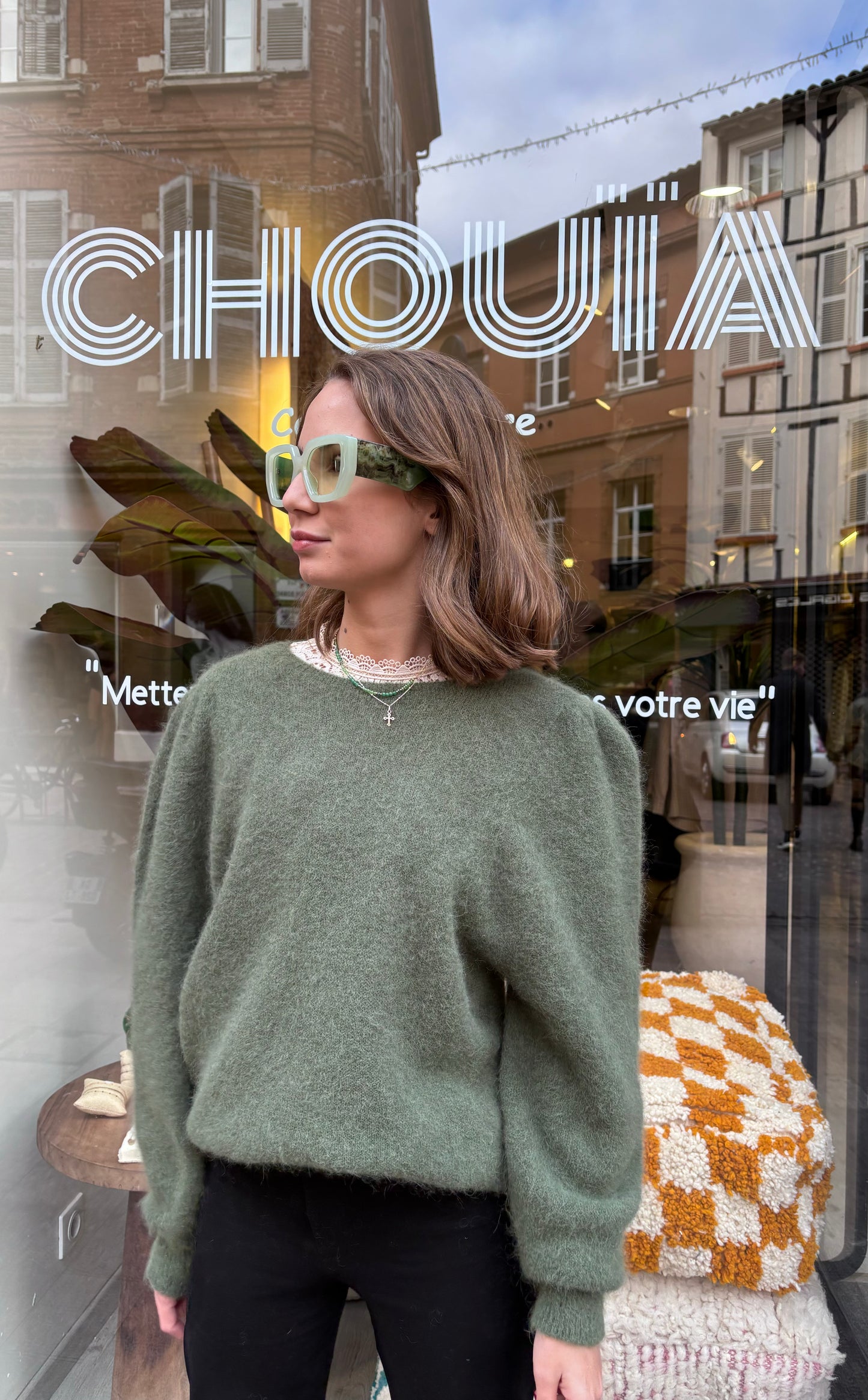 Lunette solaire "ANNA" Verte
