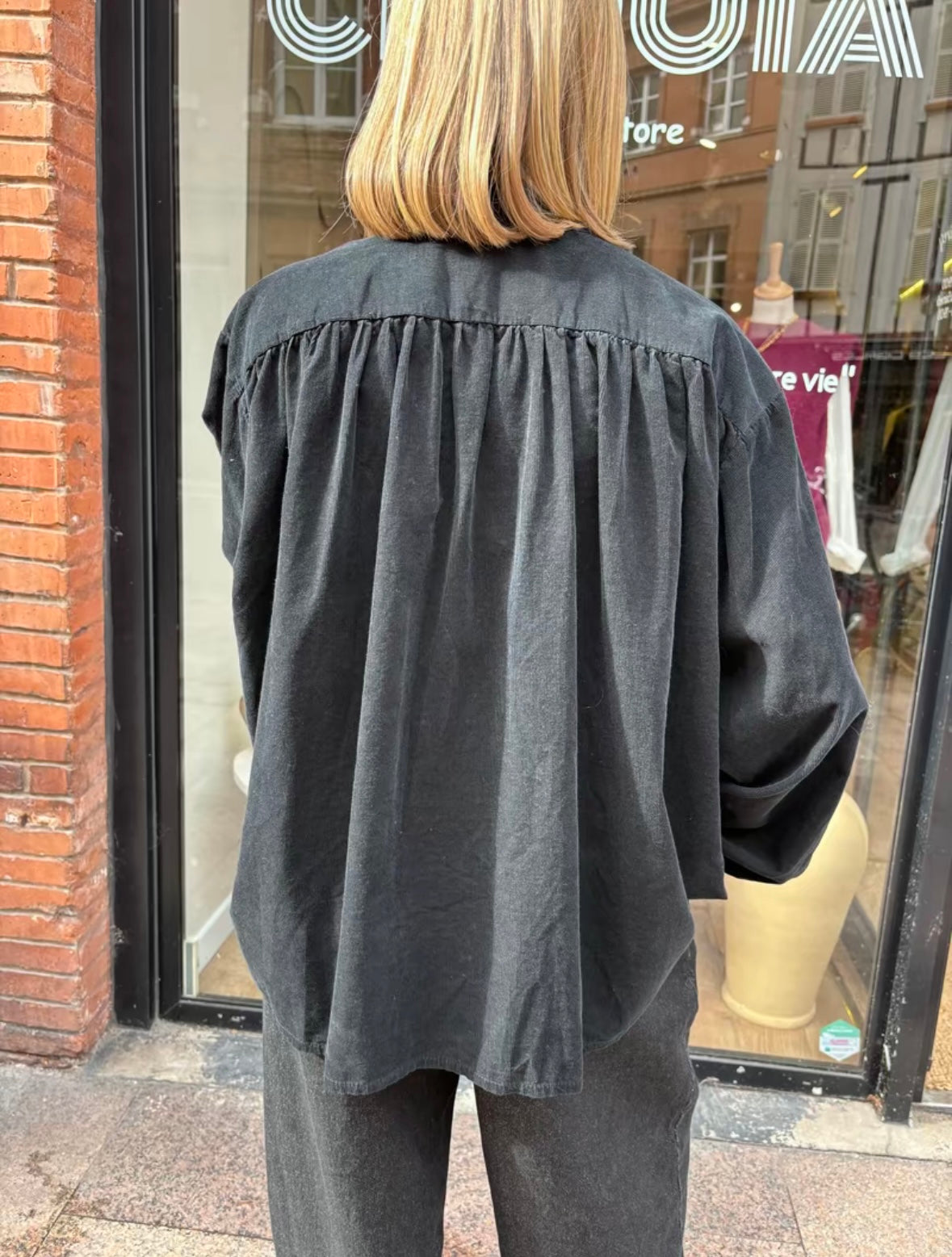 Blouse « Clara » noir