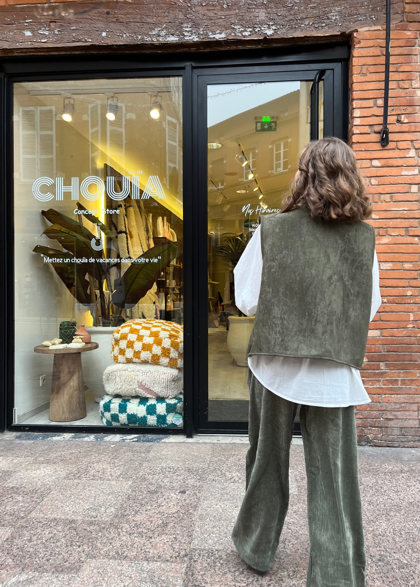 Gilet réversible sans manche "Montana" Kaki