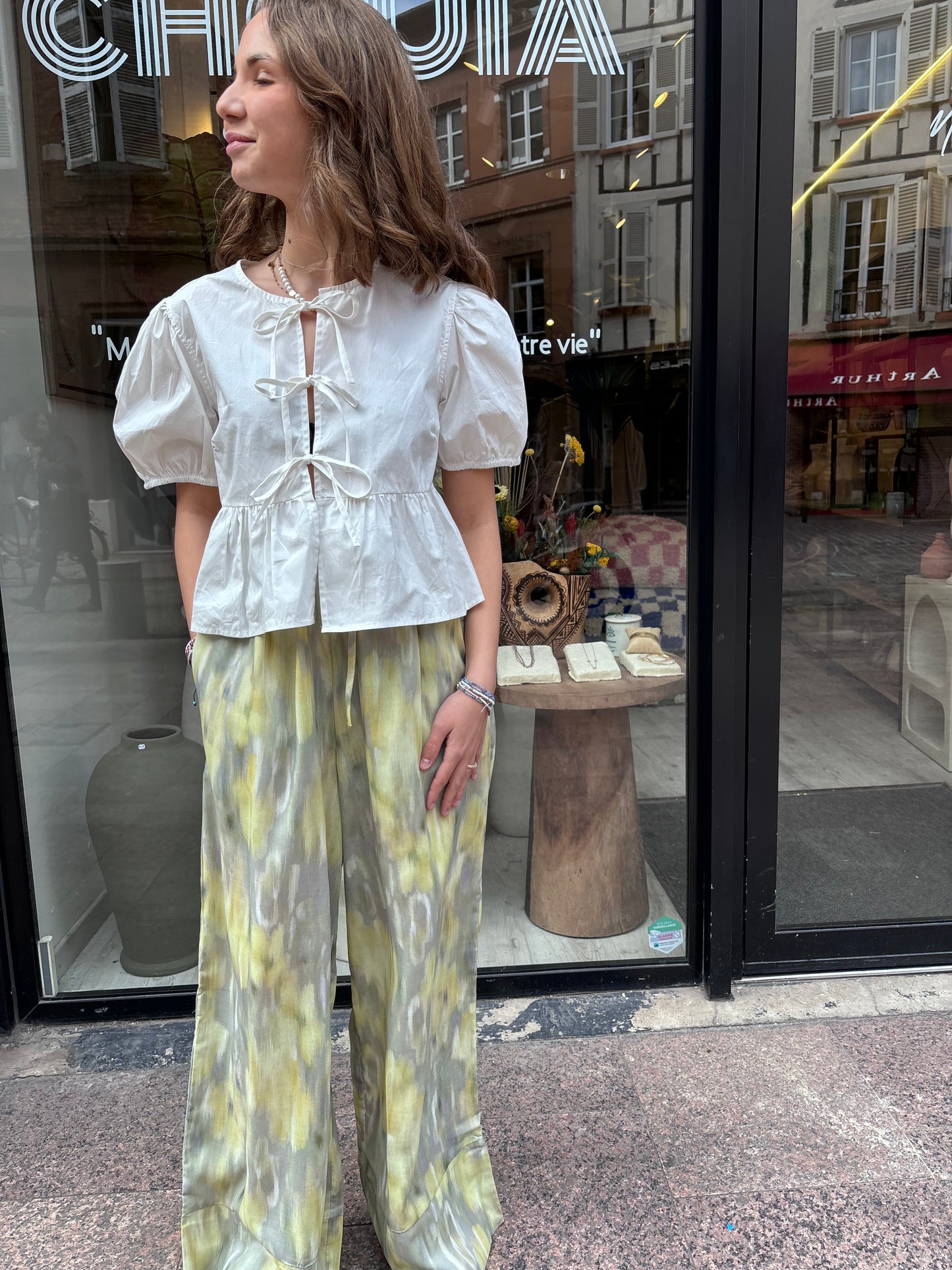 Chemise « love » blanche