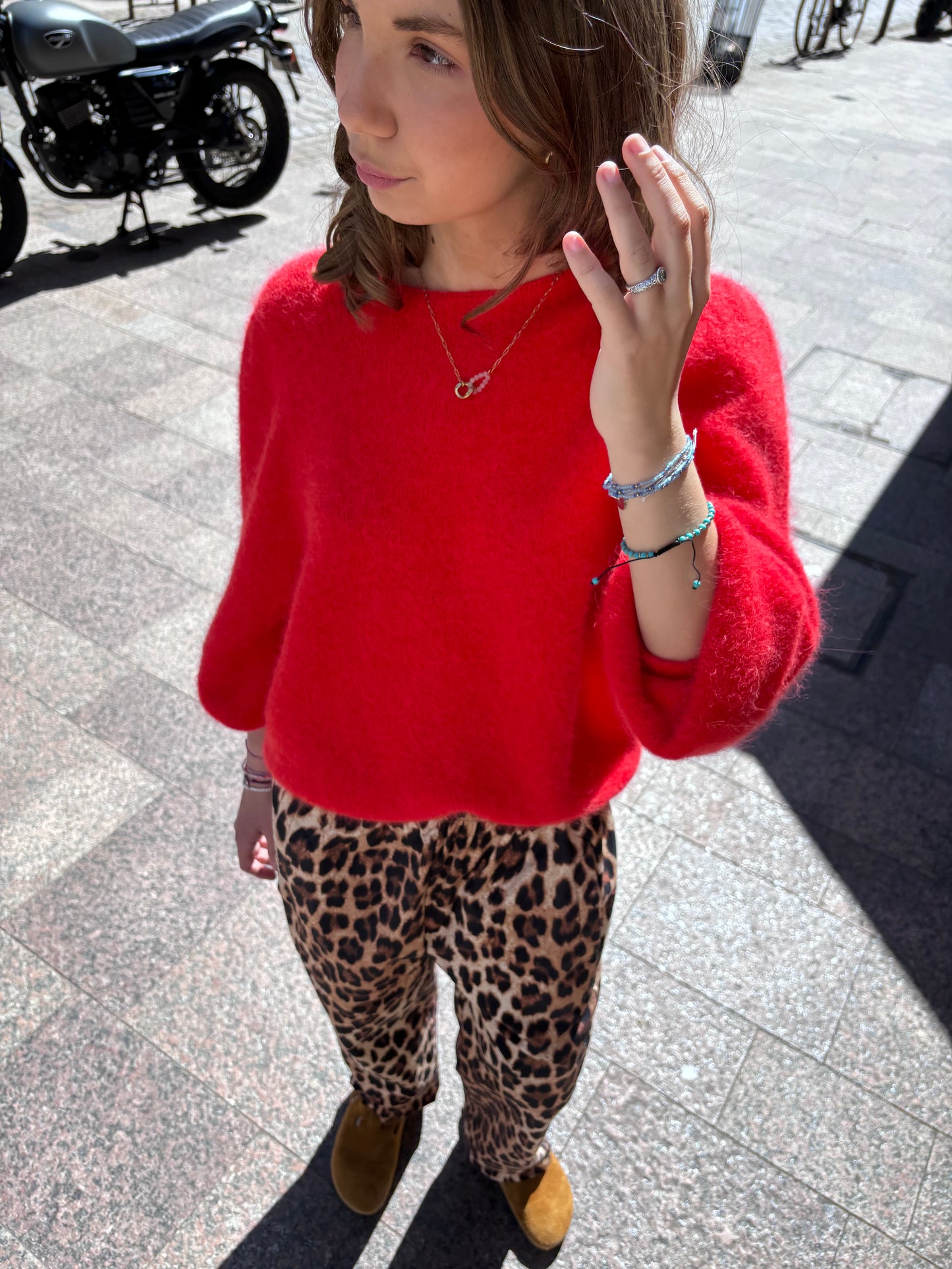 Pull « Suzette » Rouge