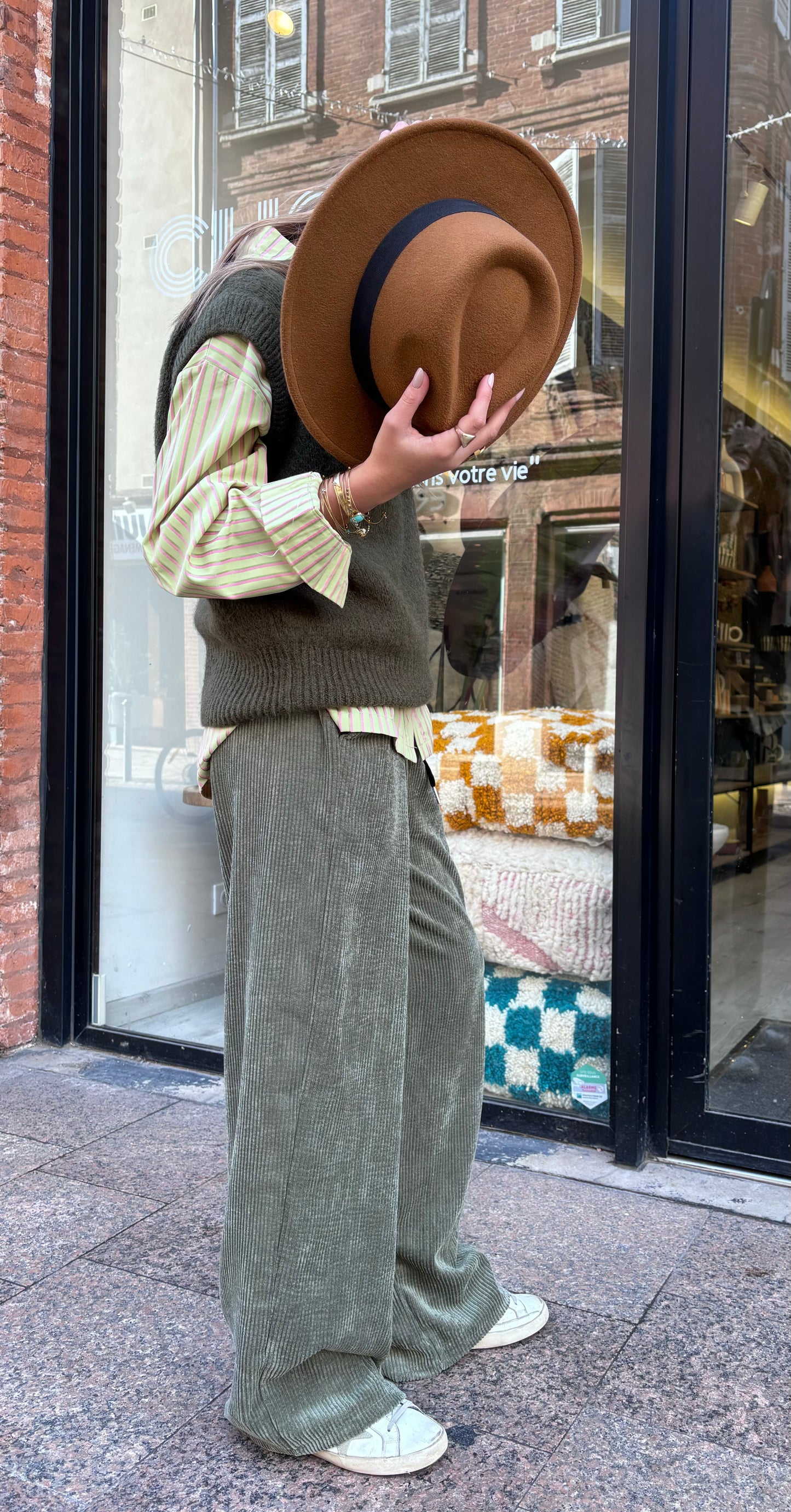 Pantalon "Robert" Kaki