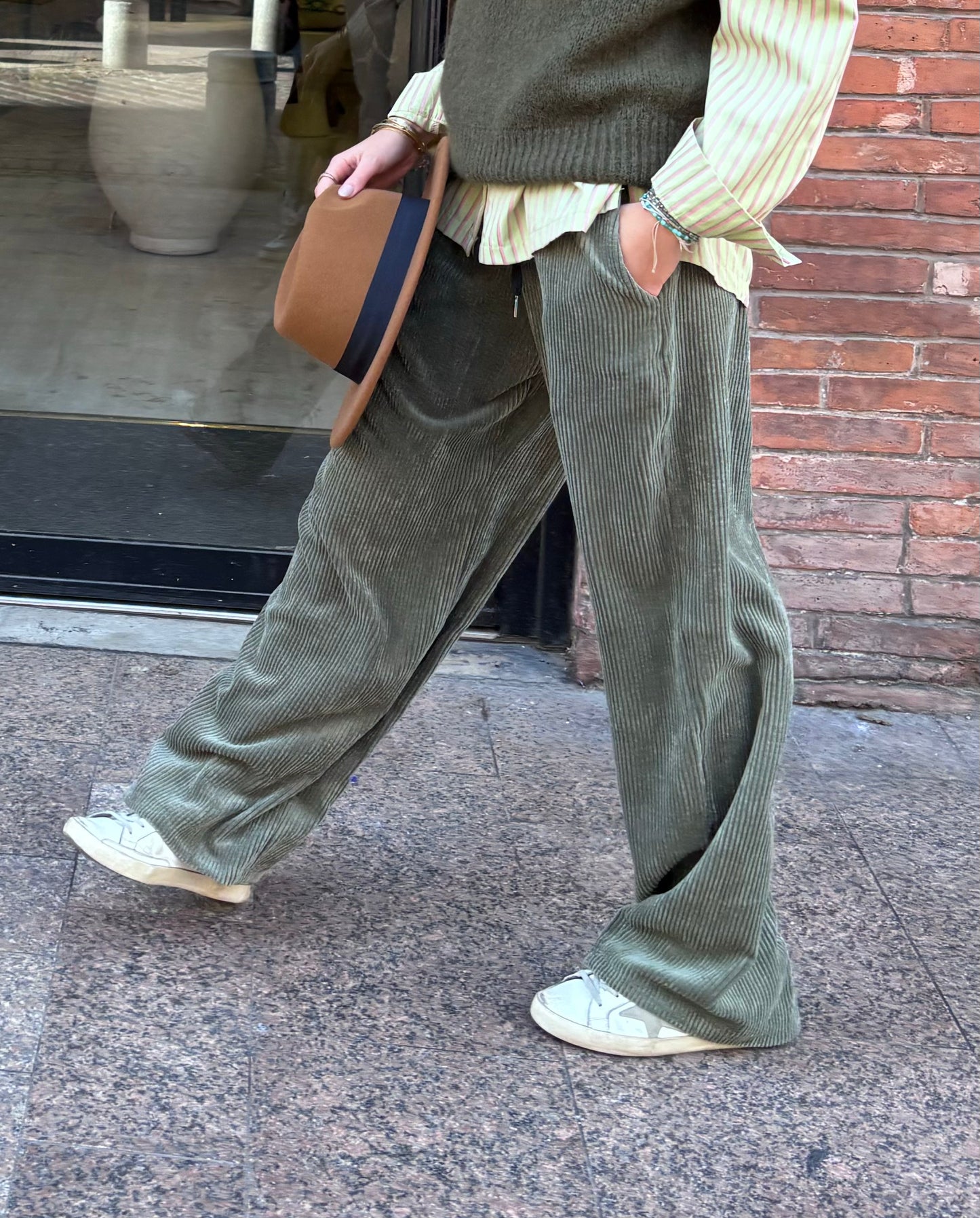 Pantalon "Robert" Kaki