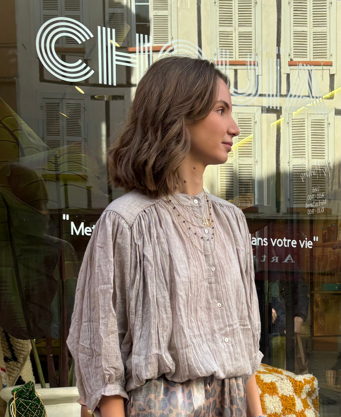 Chemise "Ibiza" Taupe