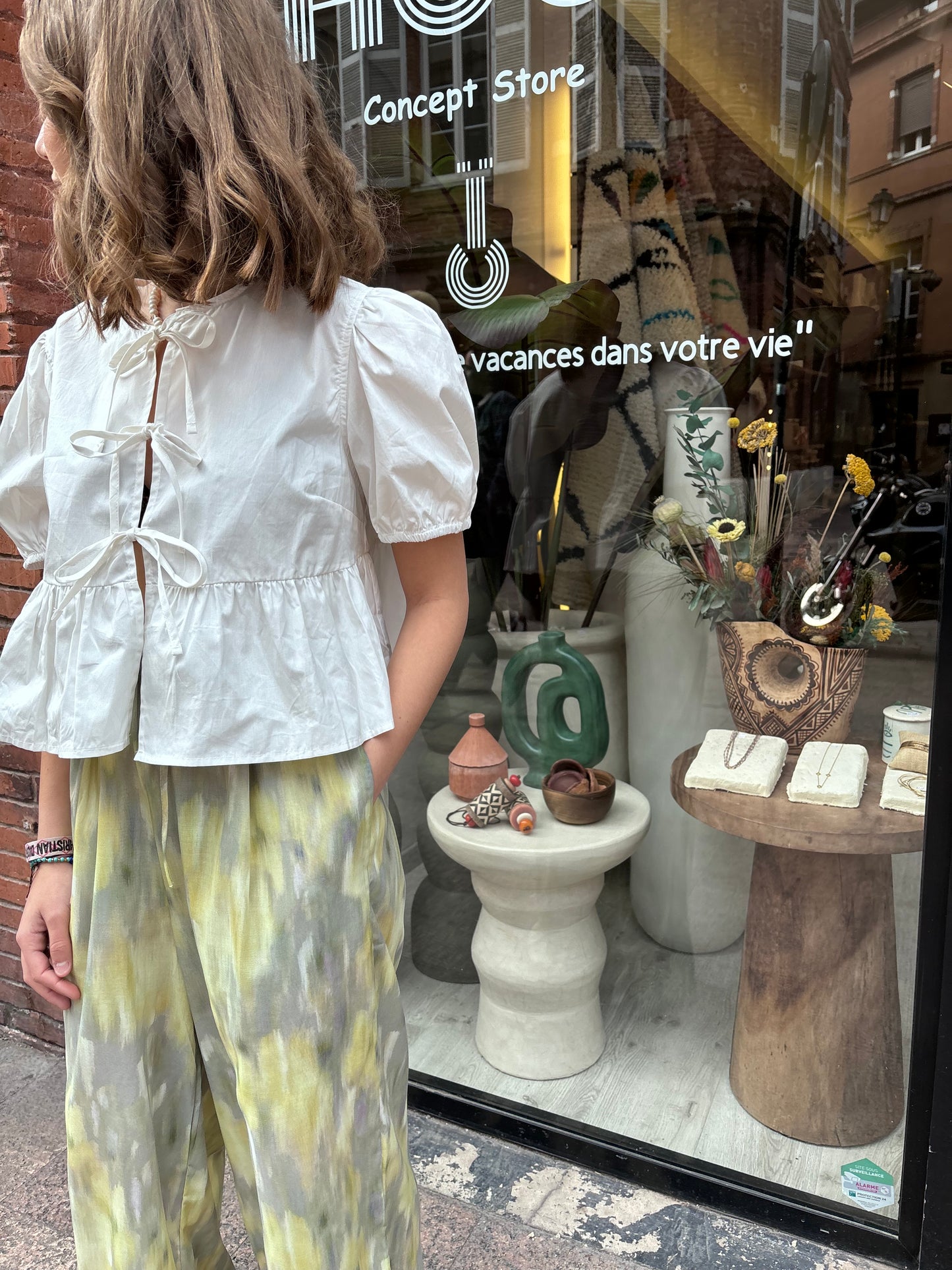 Chemise « love » blanche