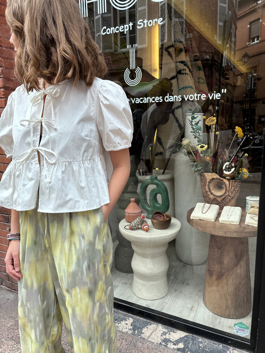 Chemise « love » blanche