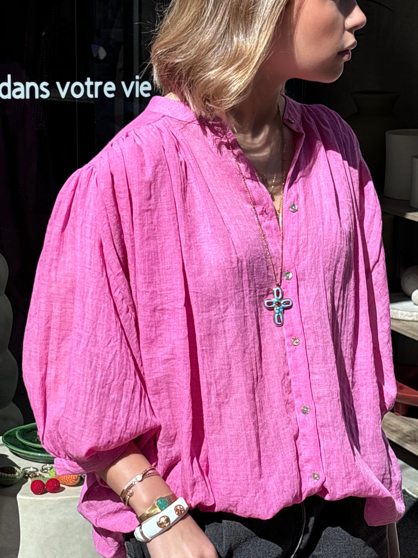 Blouse Ibiza « rose »