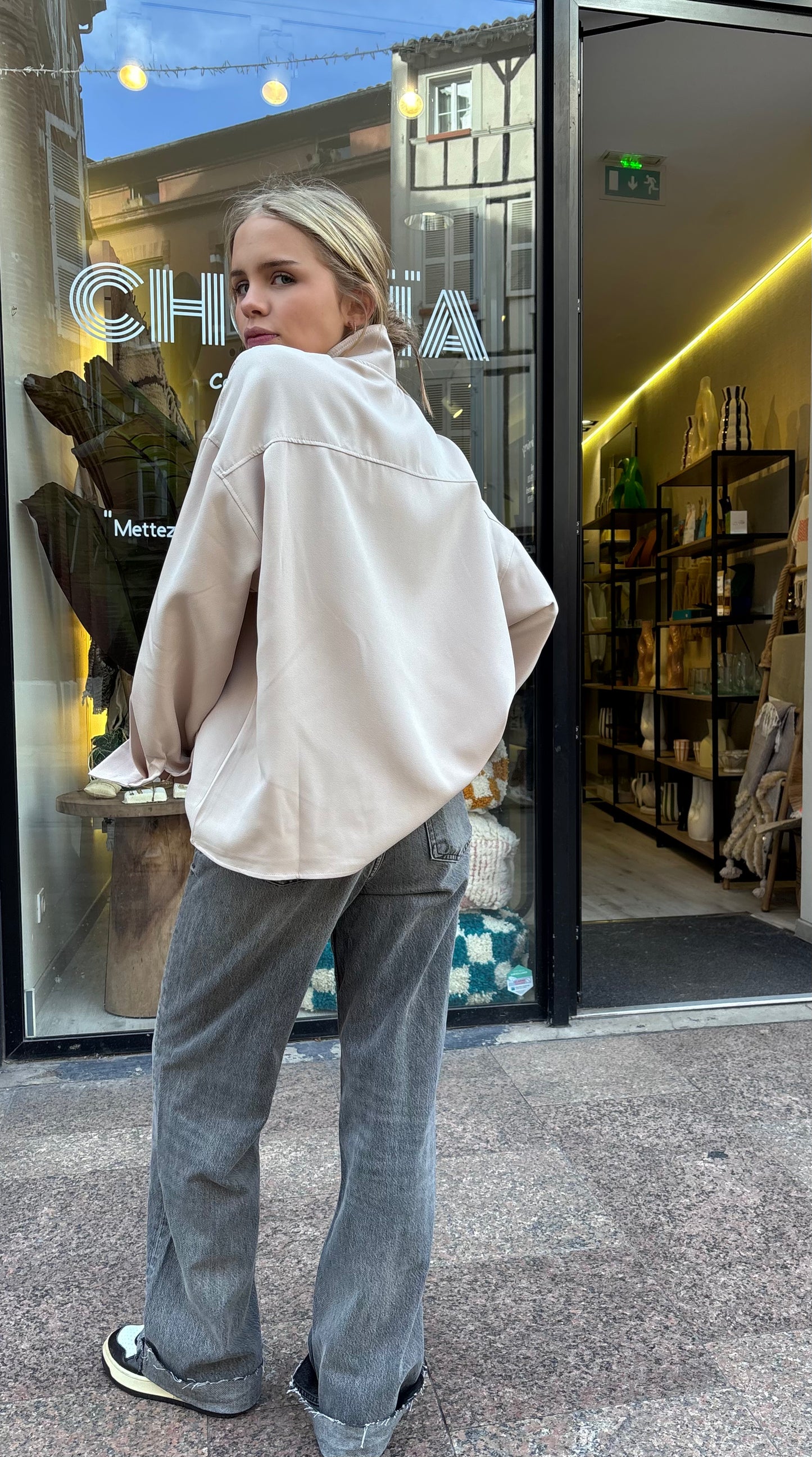 Blouse "Tokyo" Beige
