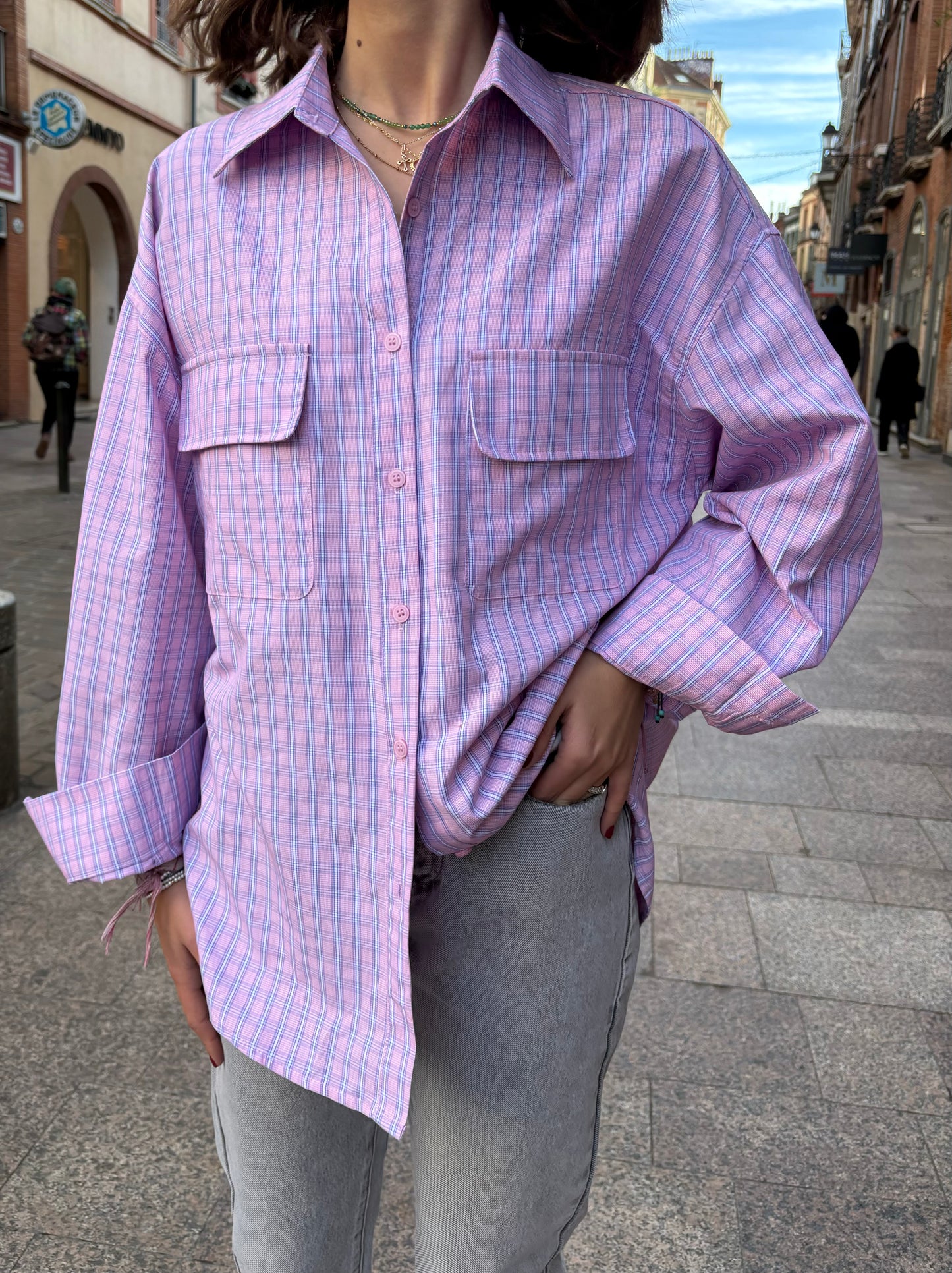 Chemise "Gaspard" Rose