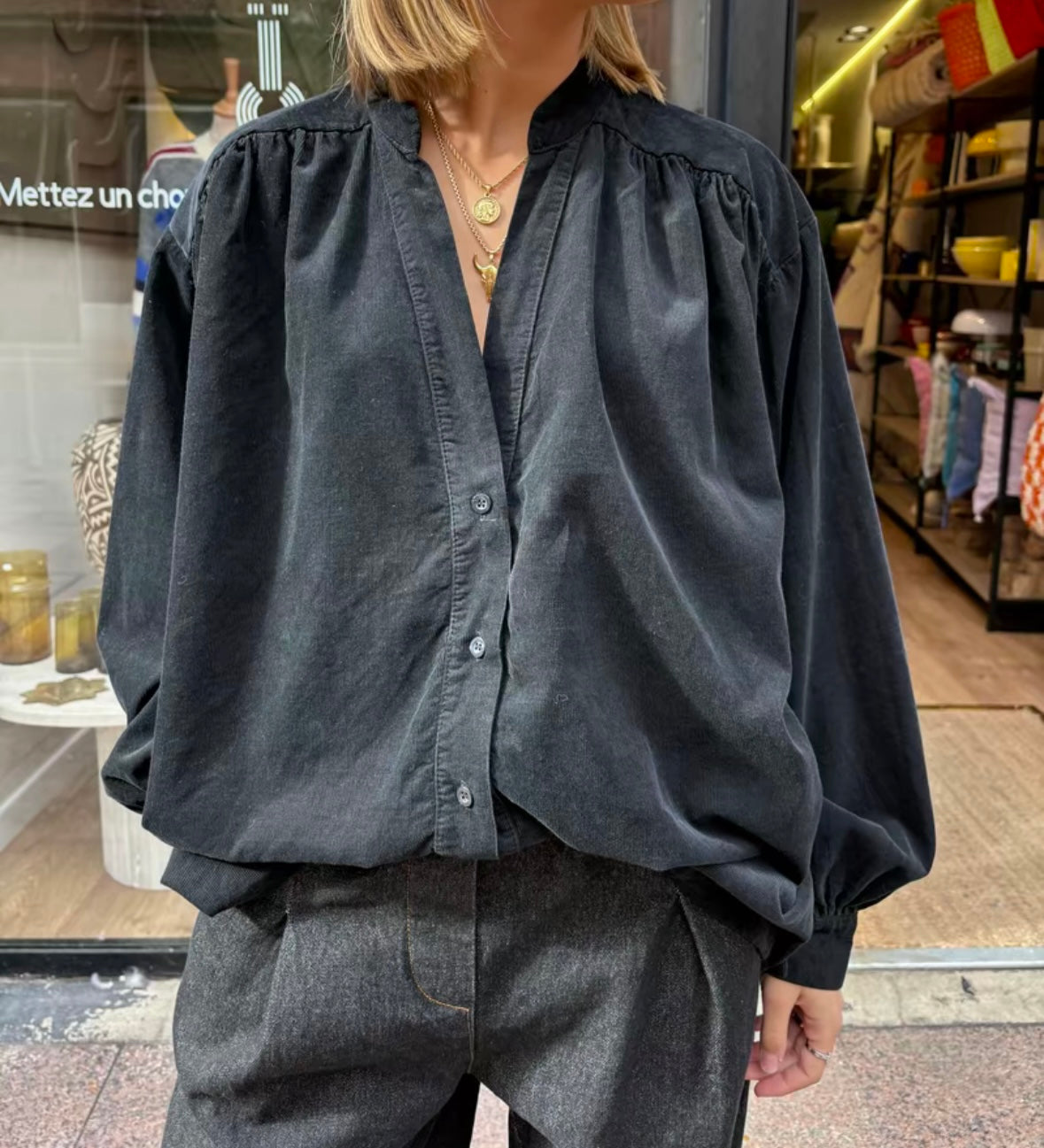 Blouse « Clara » noir