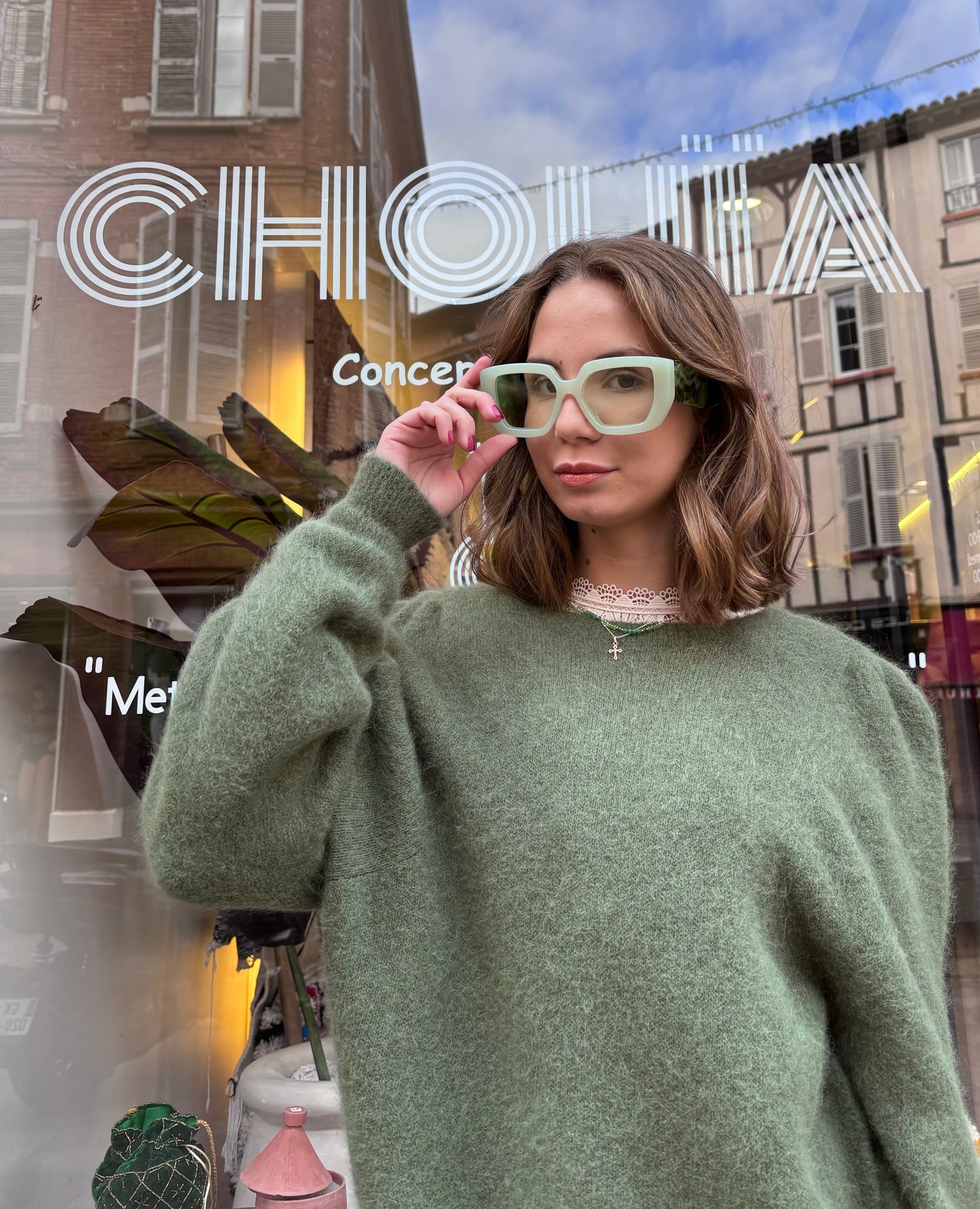 Lunette solaire "ANNA" Verte