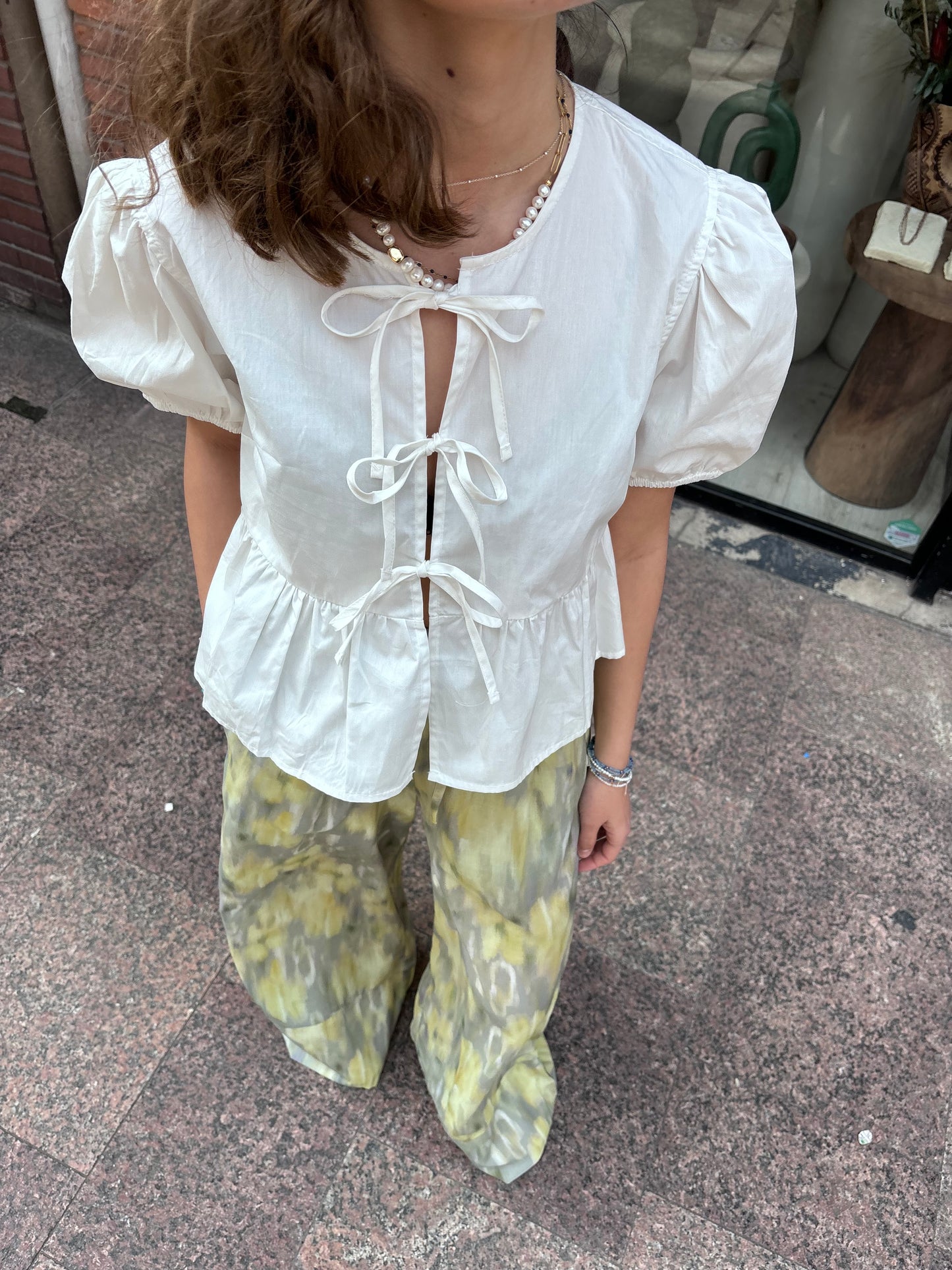 Chemise « love » blanche
