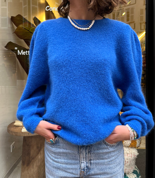 Pull "Suzette" Bleu Electric