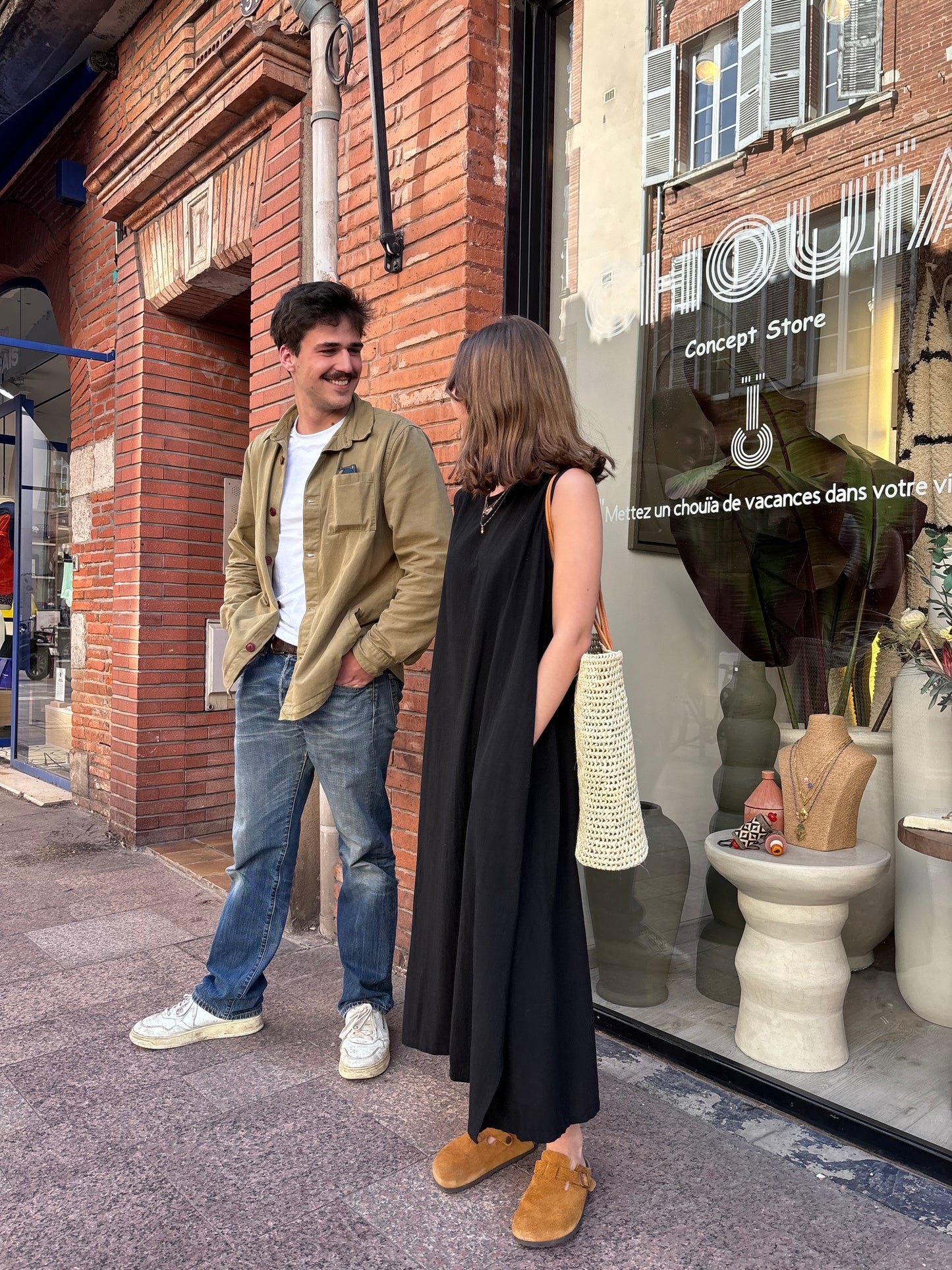 Robe « lin » noir