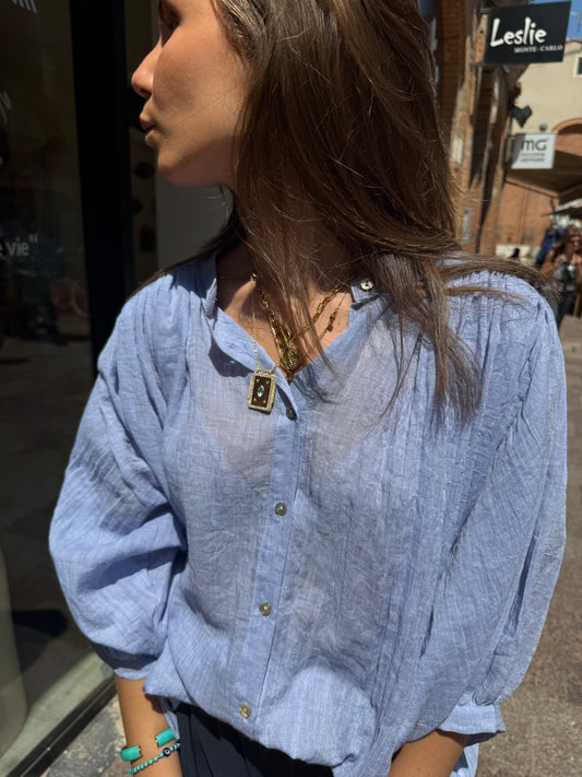 Chemise « Ibiza » bleu jean