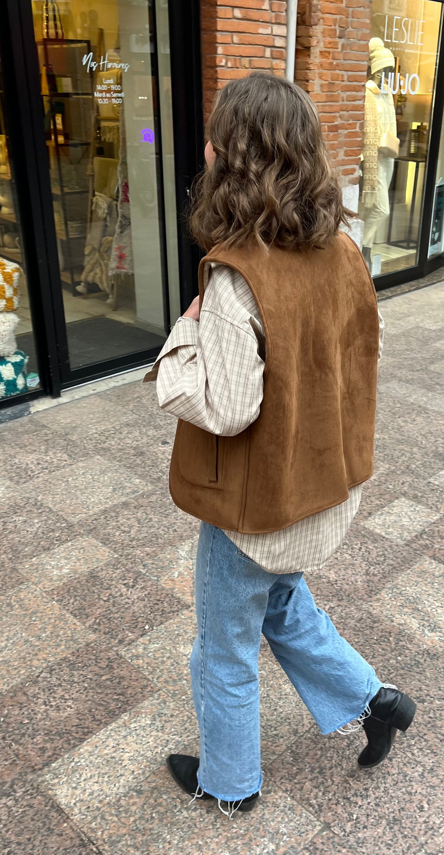 Gilet réversible sans manche "Montana" Camel
