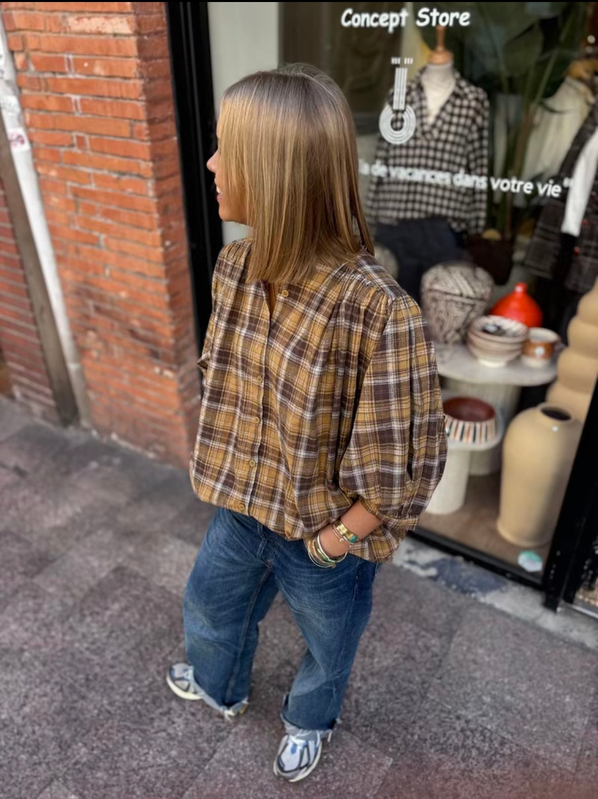 Blouse « Ibiza » carreau