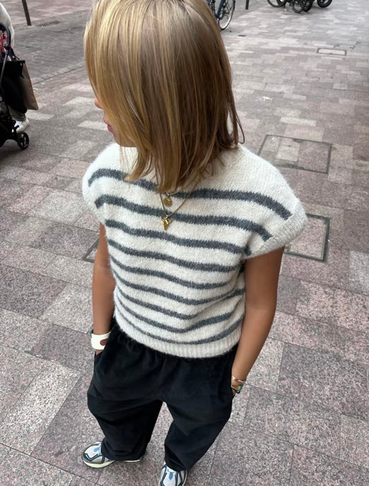 Pull sans manche « Marine »