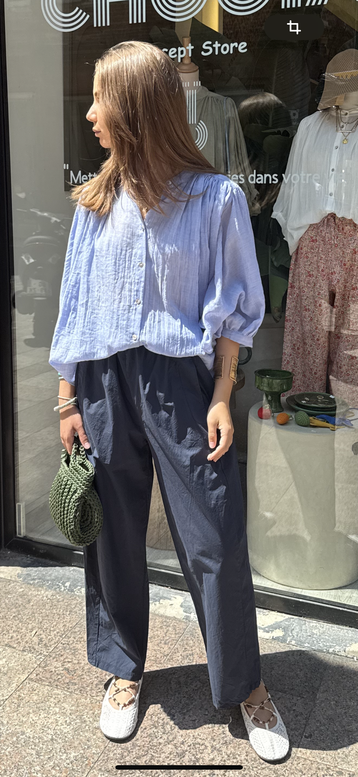 Chemise « Ibiza » bleu jean
