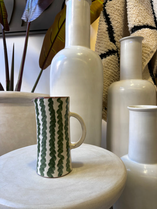 Piché "Rayé" Vert Satiné