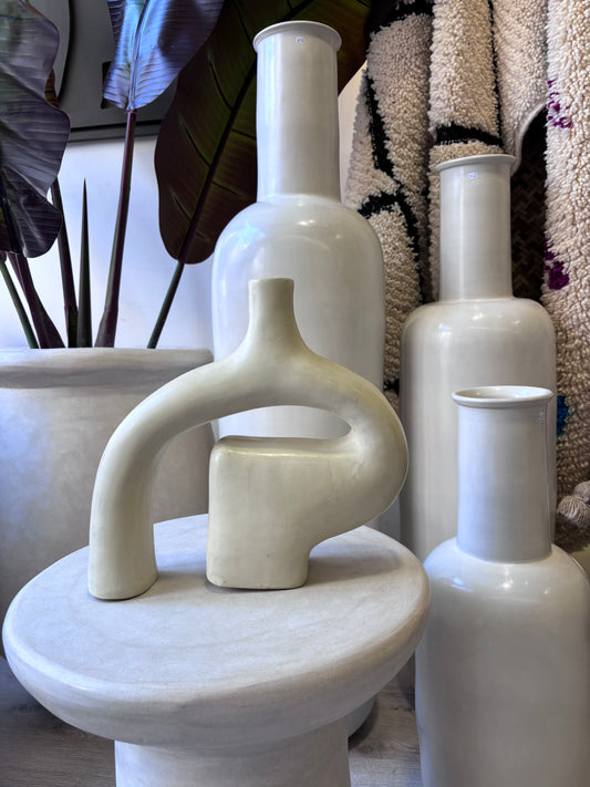 Poterie décoration "Tadelakt" Beige