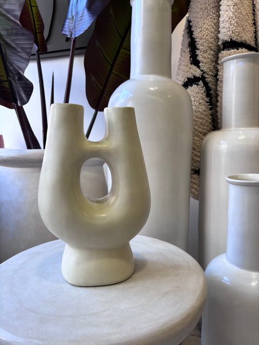 Poterie décoration "Tadelakt" Beige