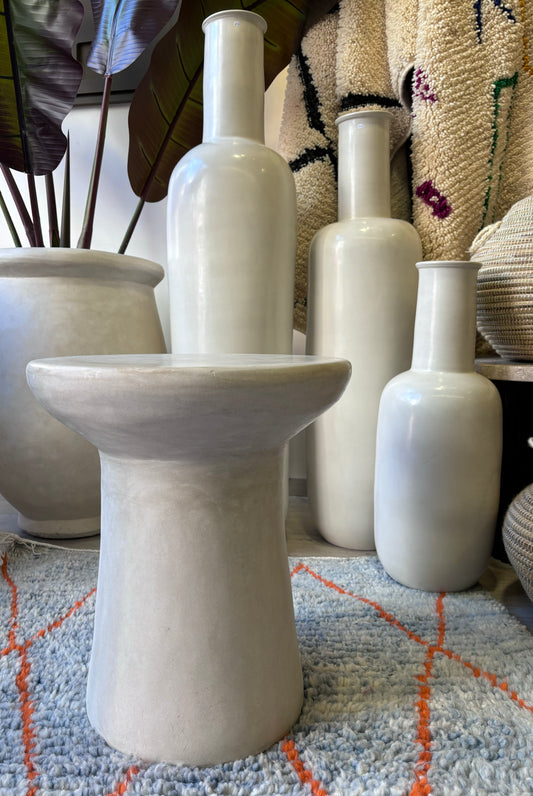 Table d'appoint / Tabouret / Table de nuit en Tadelakt