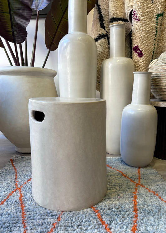 Table d'appoint / Tabouret / Table de nuit en Tadelakt