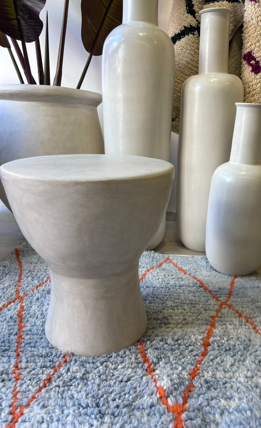 Table d'appoint / Tabouret / Table de nuit en Tadelakt