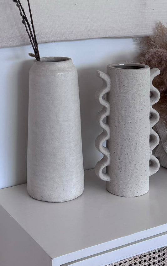 Vase "Grèce" blanc Tadelakt