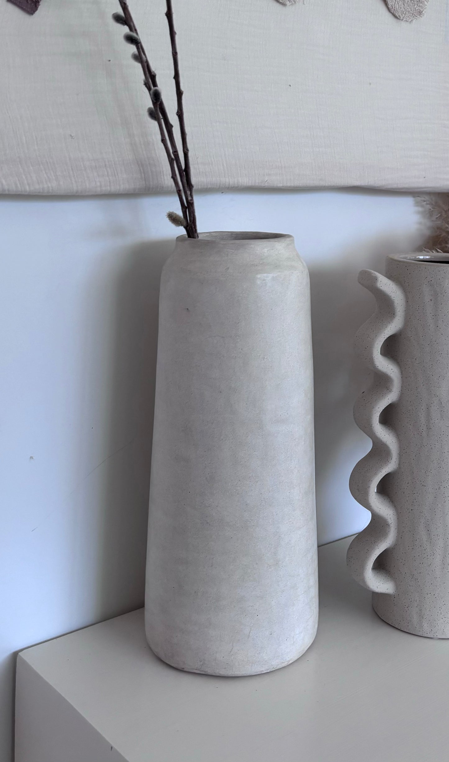 Vase "Grèce" blanc Tadelakt